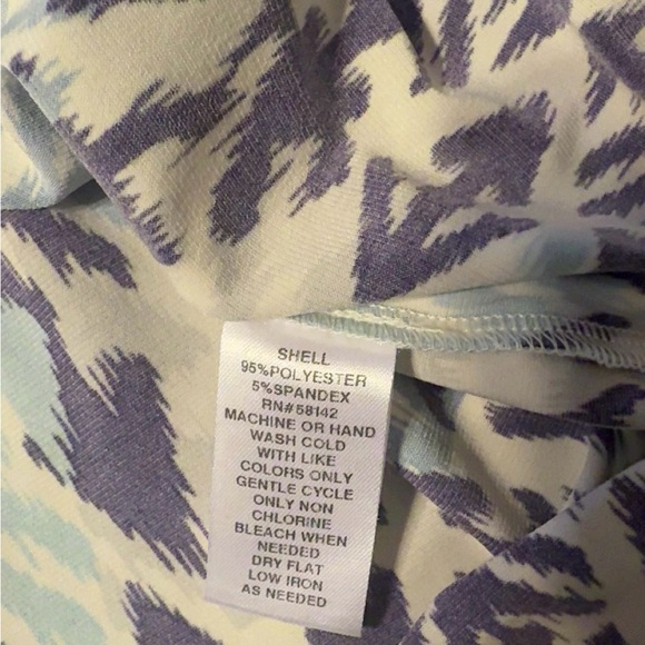 London Times Women’s Ikat Halter Dress Blue & White Boho A-Line Flowy Size 4 - Picture 5 of 11